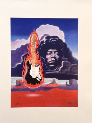 Hendrix Portrait - Mouse/Griffin Collaboration Giclee