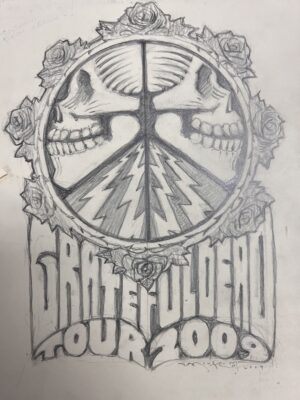 GRATEFUL DEAD TOUR 2009 SKETCH