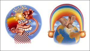 ICE CREAM KID/ RAINBOW FOOT - PRINT