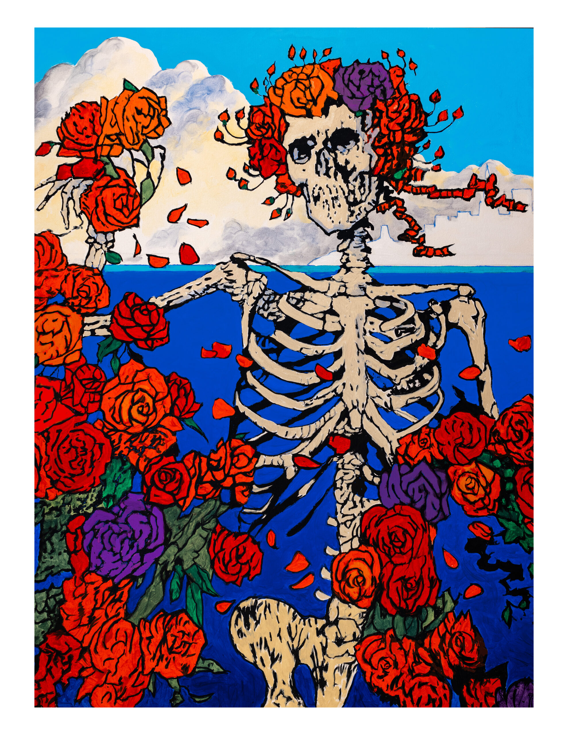 Skeleton and Roses Ocean Breeze